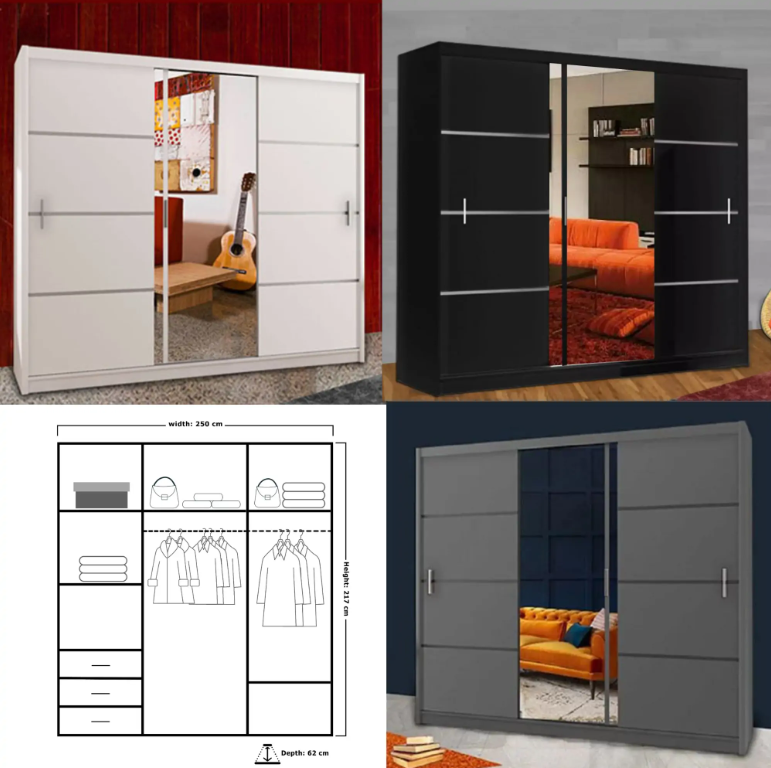 Vision 250cm Wardrobe