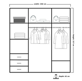 Vision 250cm Wardrobe