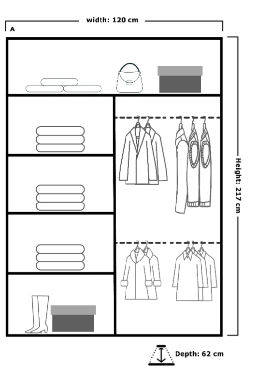 Vision New Sliding Mirror Door Wardrobe